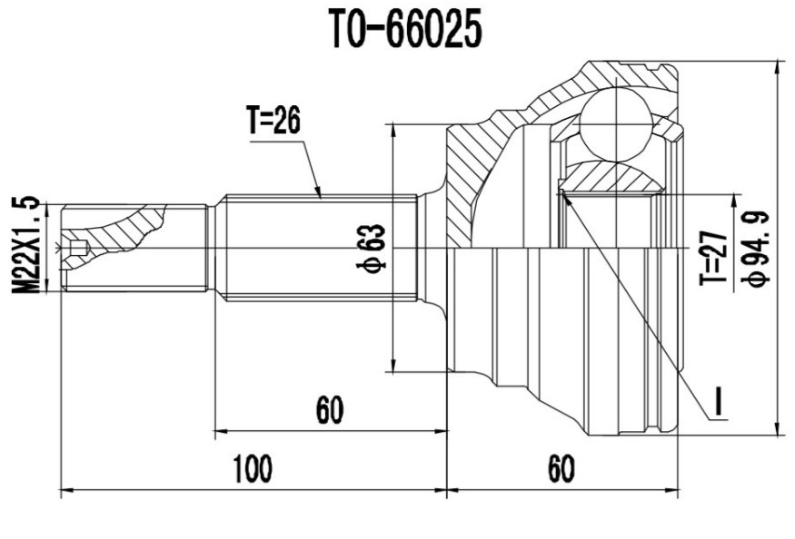 PROCARO Joint kit, drive shaft Article number: 77-TO-600 cheaply