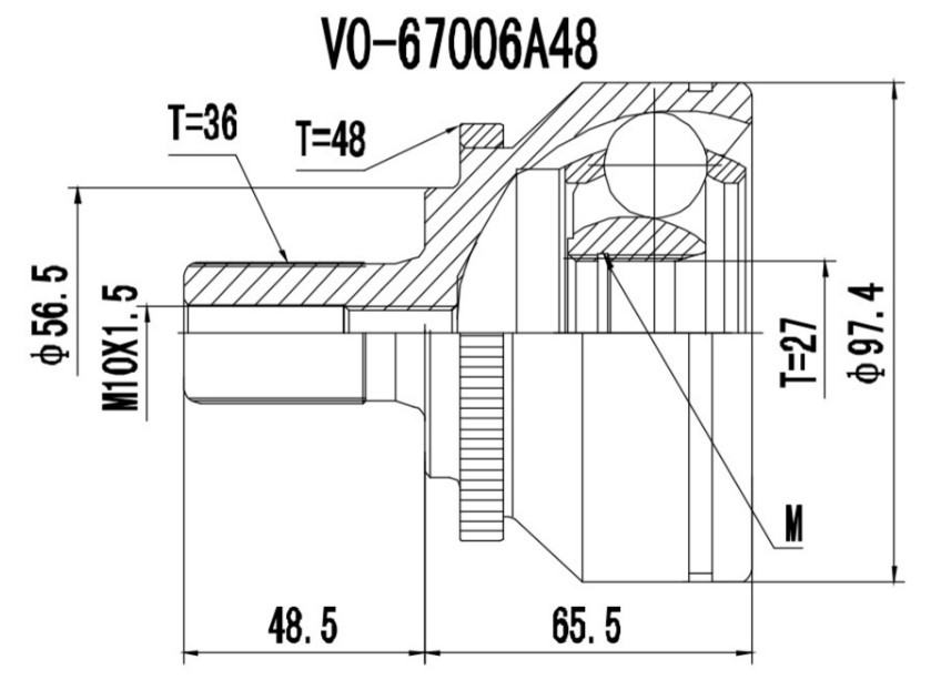 PROCARO Joint kit, drive shaft Article number: 77-VO-300 cheaply