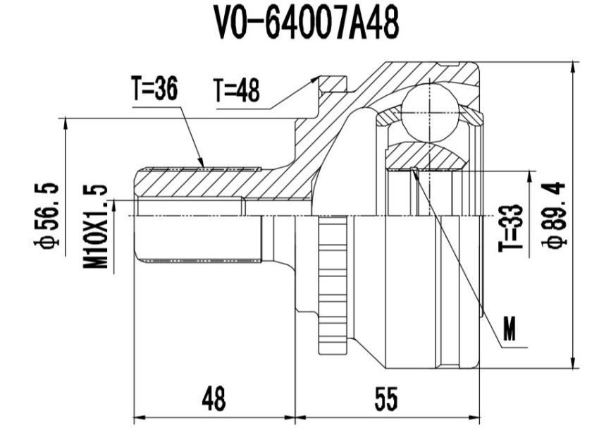 PROCARO Joint kit, drive shaft Article number: 77-VO-400 cheaply