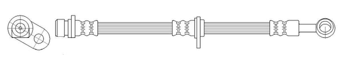 K&K Brake hose Article number: FT0152 cheaply