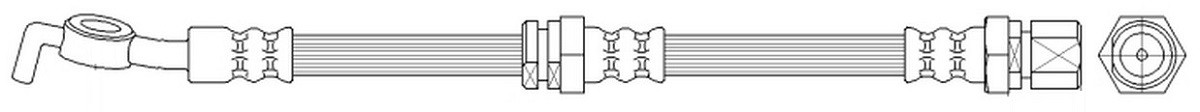 K&K Brake hose Article number: FT0605 cheaply