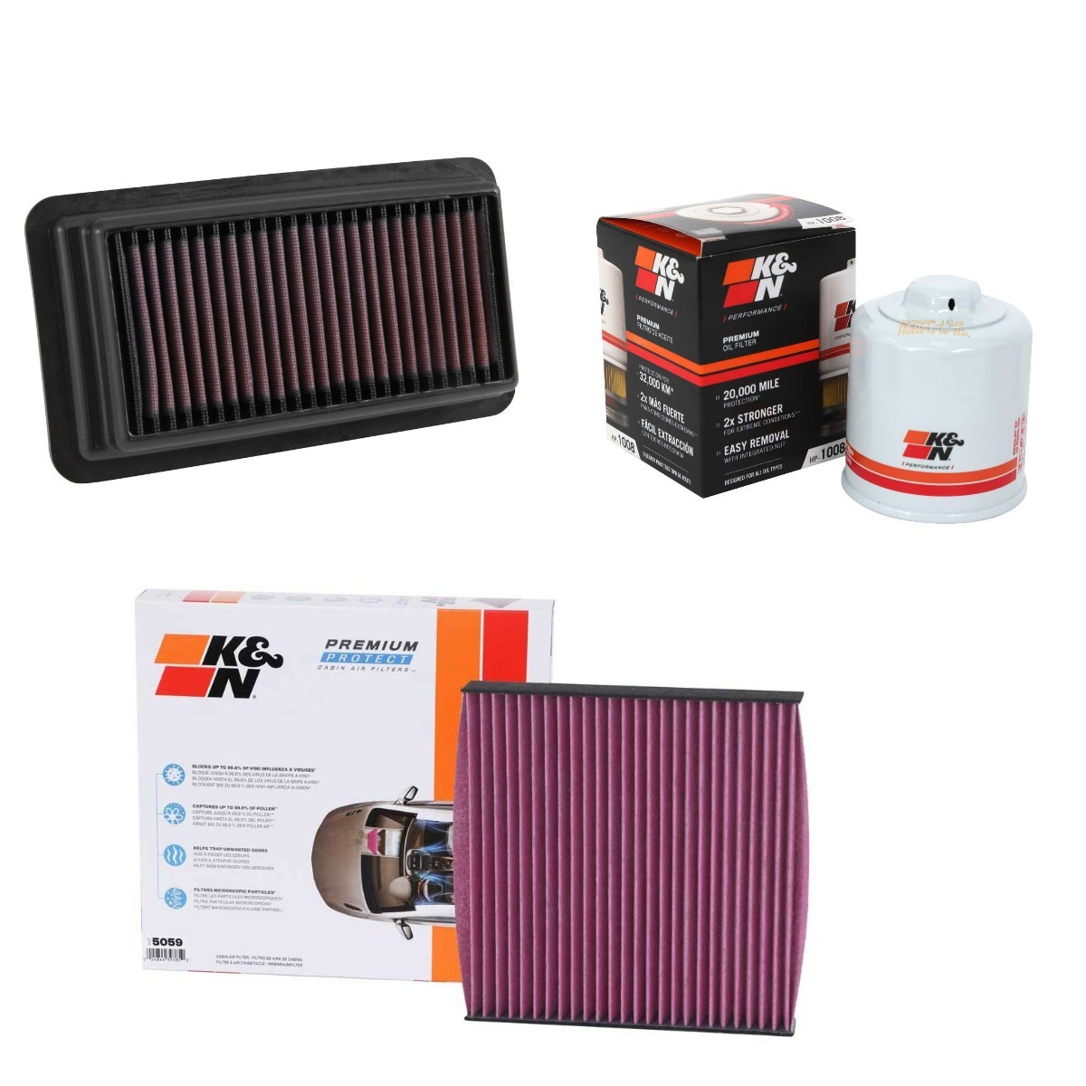 K&N Filters Filter kit Article number: KNF4055N0018 cheaply