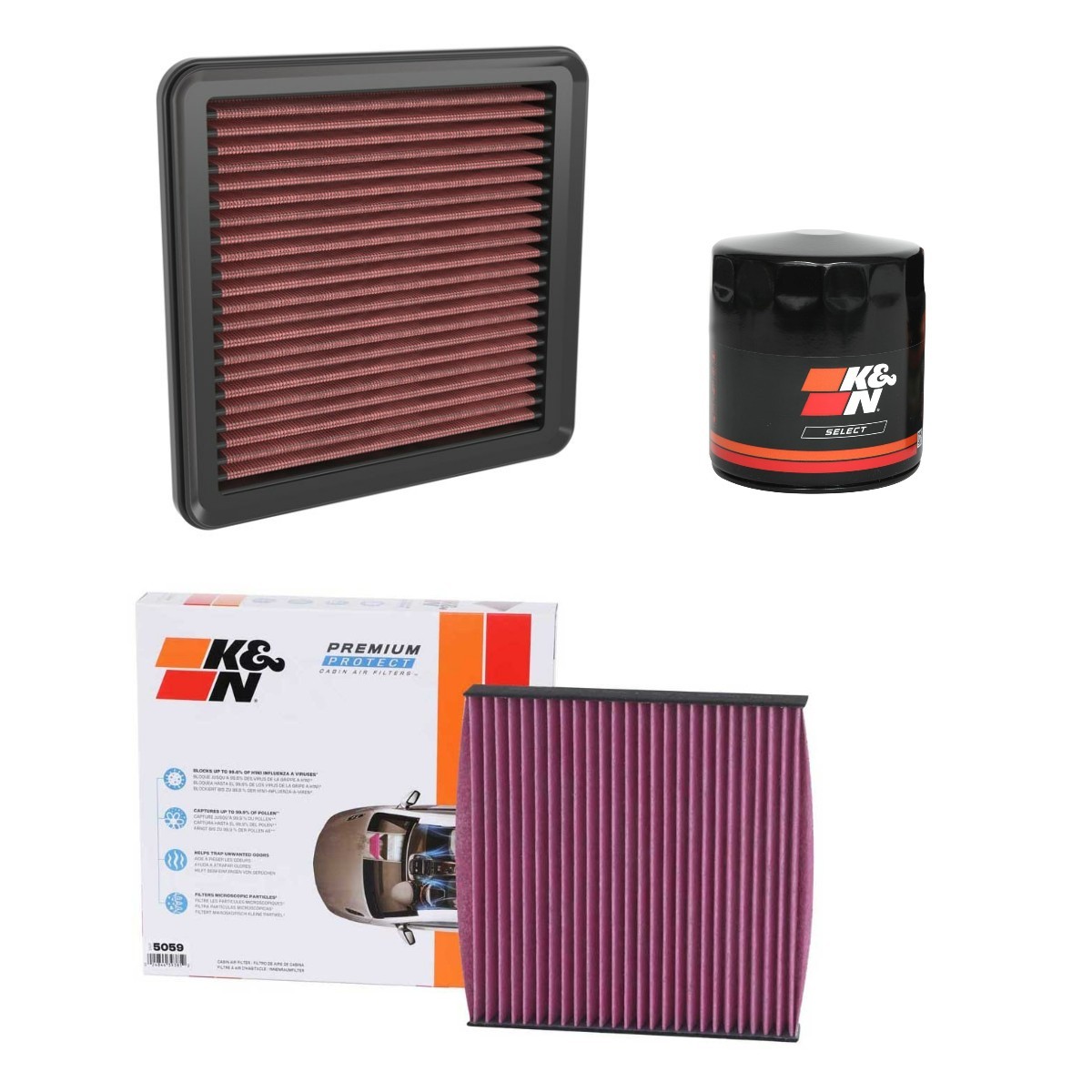 K&N Filters Filter kit Article number: KNF4055N0019 cheaply