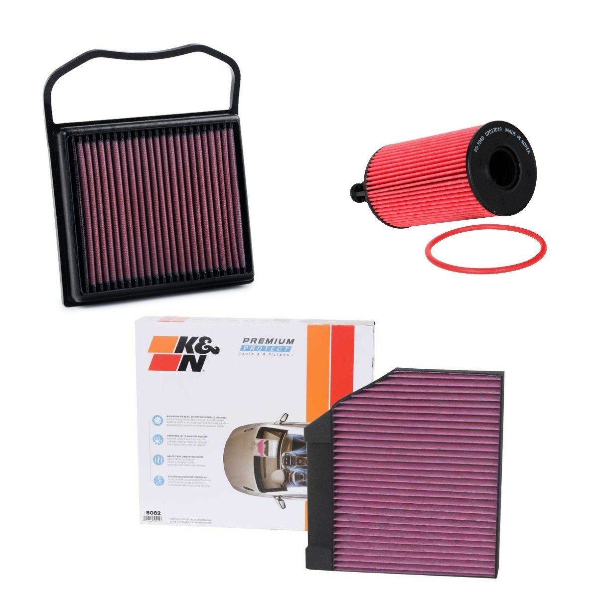 K&N Filters Filter kit Article number: KNF4055N0030 cheaply