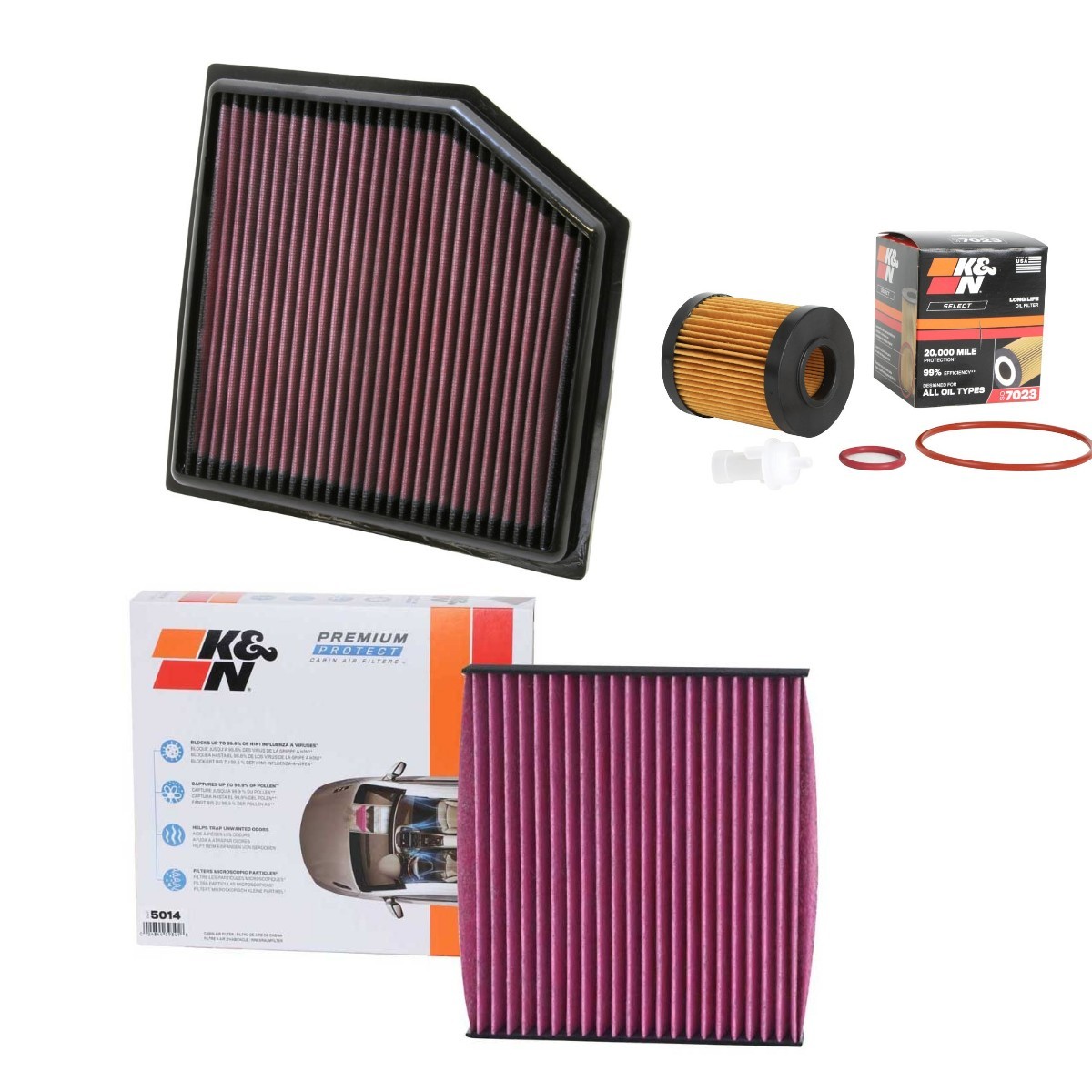 K&N Filters Filter kit Article number: KNF4055N0037 cheaply