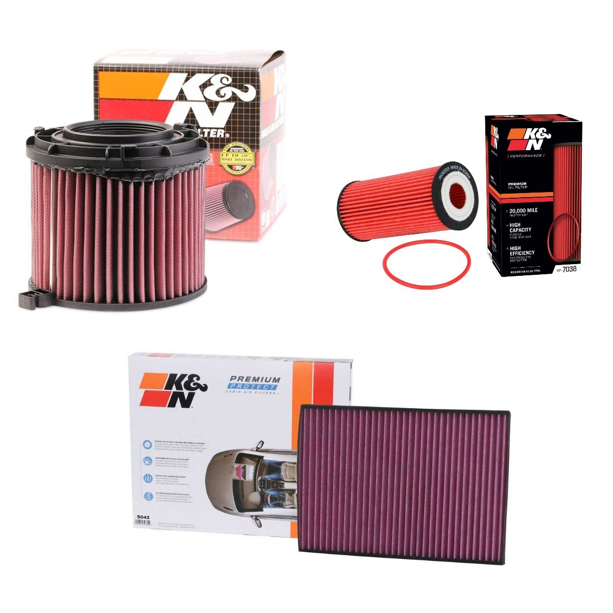 K&N Filters Filter kit Varenummer: KNF4055N0046 billige