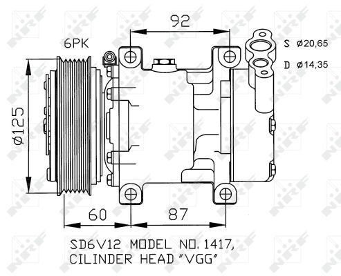 NRF Air conditioning condenser Article number: 35056 cheaply