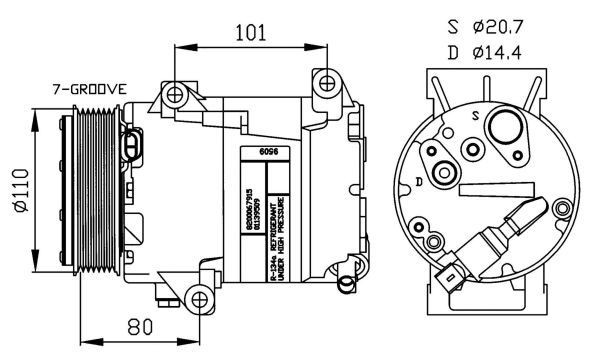 NRF Air conditioning condenser Article number: 35201 cheaply