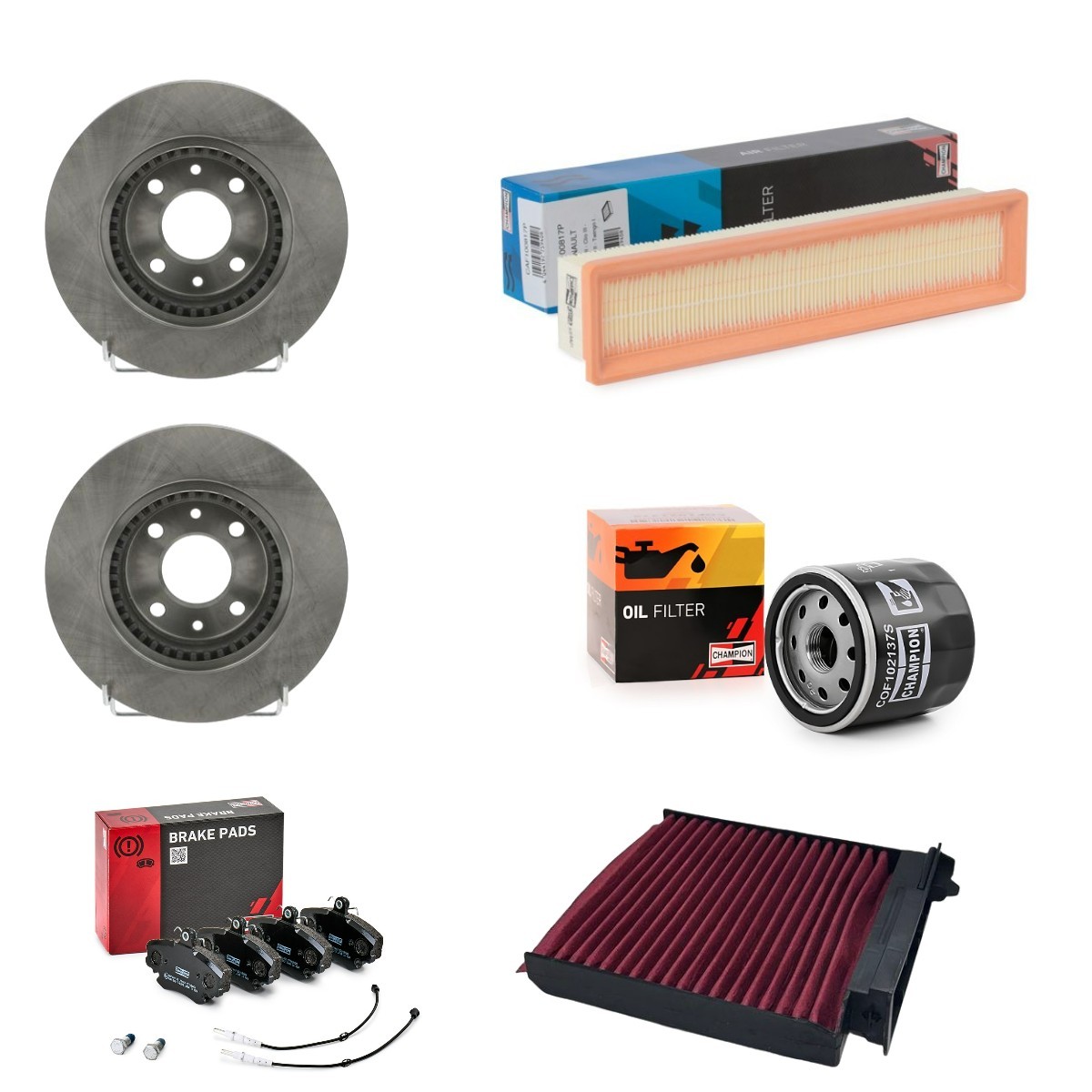 CHAMPION CMP4682SK041 Kit de service LOGAN 1.0 Hi-Flex (LS0R, LS1G) 76 CH Essence / éthanol