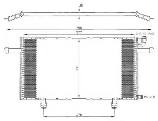 NRF Air conditioning condenser Article number: 35366 cheaply