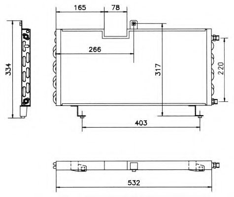 NRF Air conditioning condenser Article number: 35376 cheaply