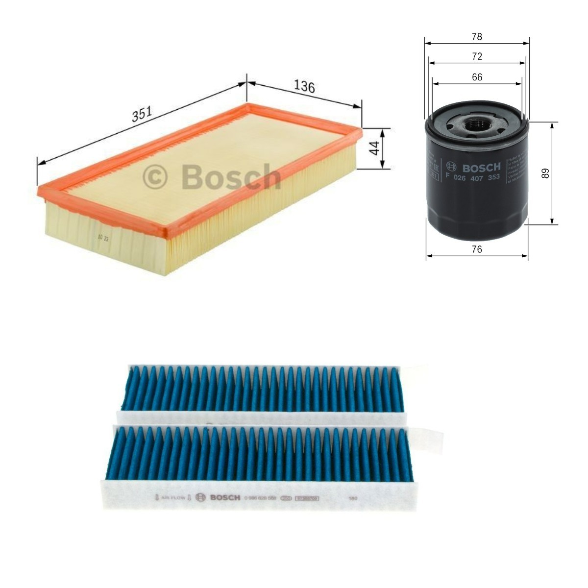 BOSCH Filter kit Article number: BSH4055N0133 cheaply