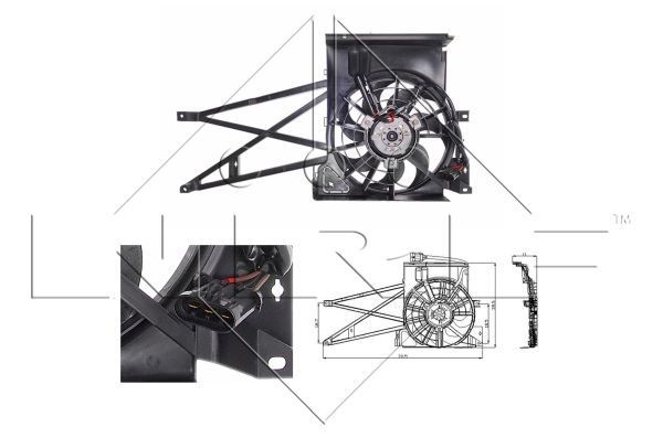 NRF Fan, radiator Article number: 47013 cheaply