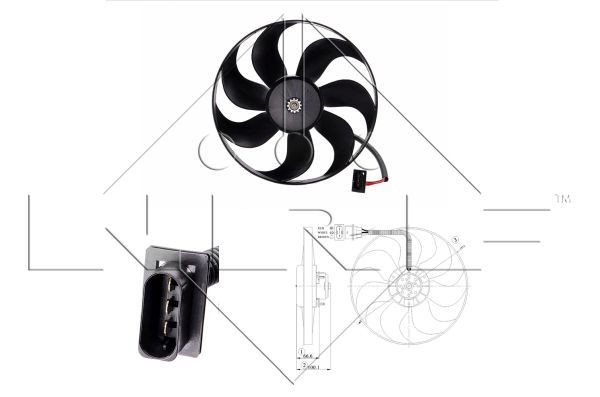 NRF Køleventilator Varenummer: 47204 billige