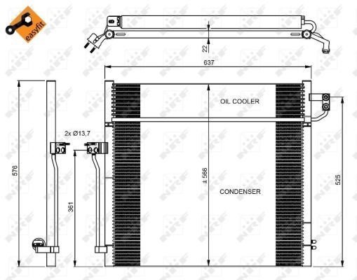 NRF Radiaator, mootorijahutus Artikli number: 507916 soodsalt