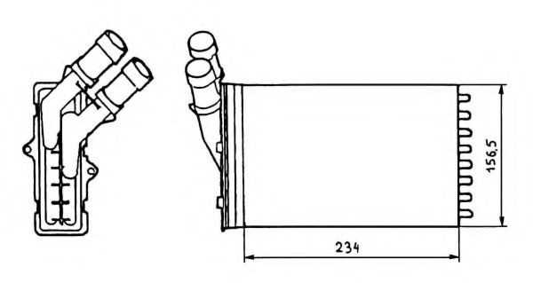 NRF Heater matrix Article number: 58641 cheaply