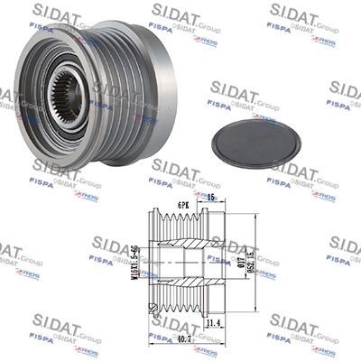 SIDAT Alternator Freewheel Clutch Article number: 455276 cheaply
