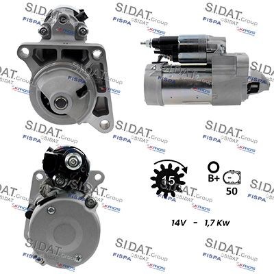 SIDAT Starter motor Article number: S12DE0952A2 cheaply