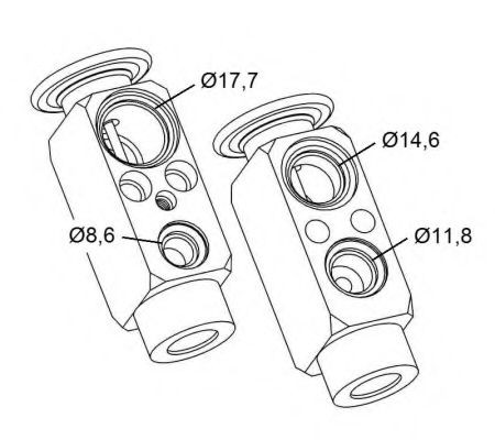 NRF AC expansion valve Article number: 9999092 cheaply