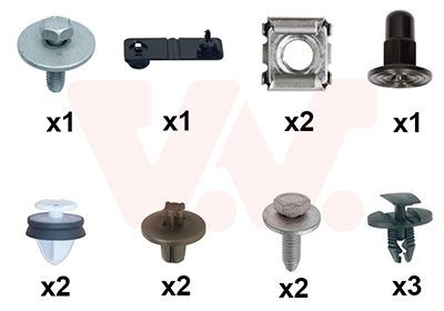 VAN WEZEL Mounting Kit, mud guard Article number: 0963796 cheaply