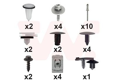 VAN WEZEL Mounting Kit, bumper Article number: 1949793 cheaply
