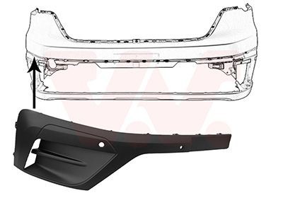 VAN WEZEL Bumper moulding Article number: 4423584 cheaply