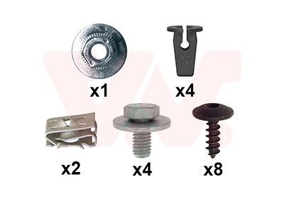VAN WEZEL Mounting Kit, mud guard Article number: 7624796 cheaply
