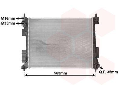 VAN WEZEL Engine radiator Article number: 82012751 cheaply
