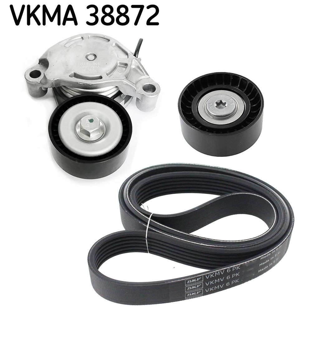 SKF V-Ribbed Belt Set Article number: VKMA 38872 cheaply
