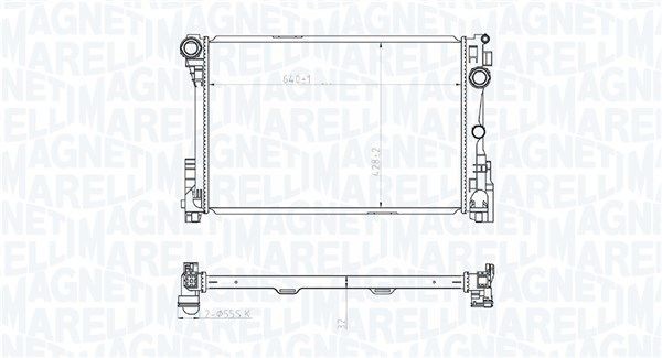 MAGNETI MARELLI Engine radiator Article number: 350213220400 cheaply
