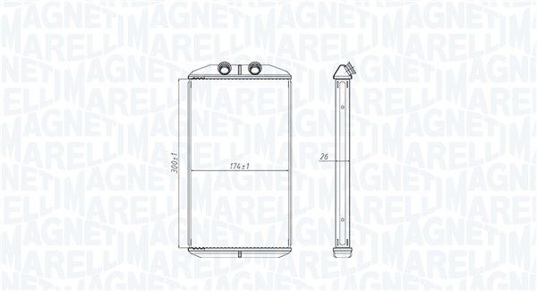 MAGNETI MARELLI Heater matrix Article number: 350218522000 cheaply