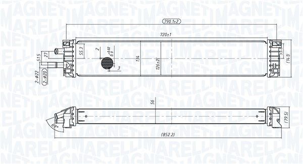 MAGNETI MARELLI Intercooler Article number: 351319206270 cheaply