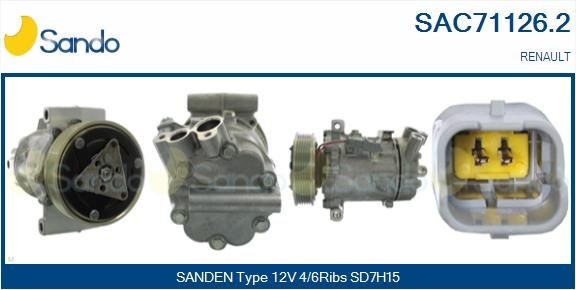 SANDO Air conditioning compressor Article number: SAC71126.2 cheaply