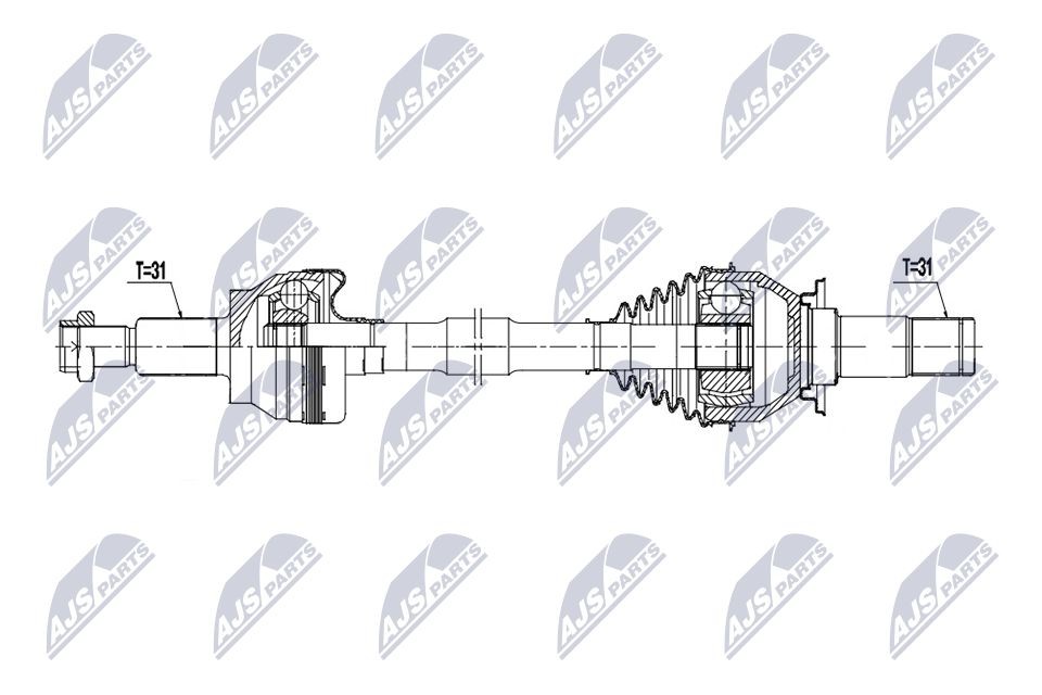 NTY Drive shaft Article number: NPW-JG-012 cheaply