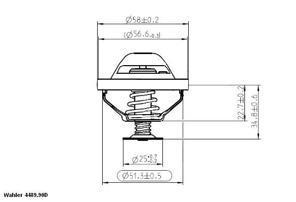 WAHLER Thermostat Article number: 4489.90D cheaply