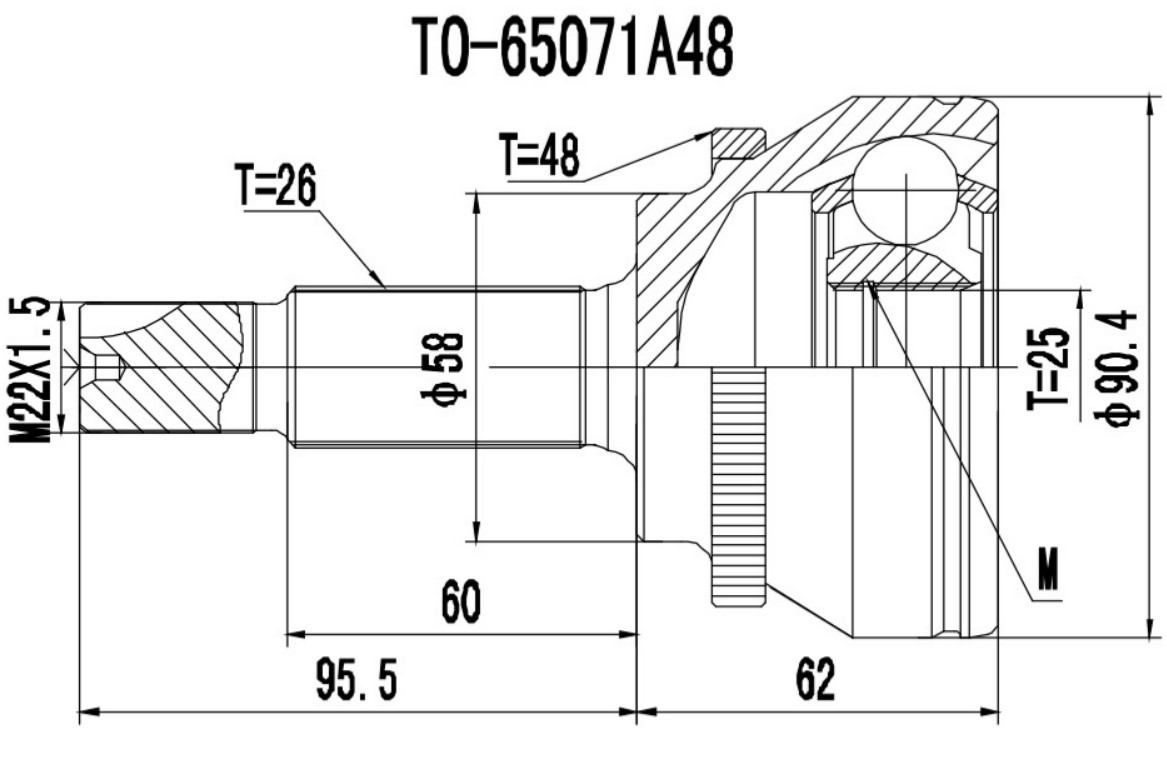 PROCARO Joint kit, drive shaft Article number: 77-TO-010 cheaply