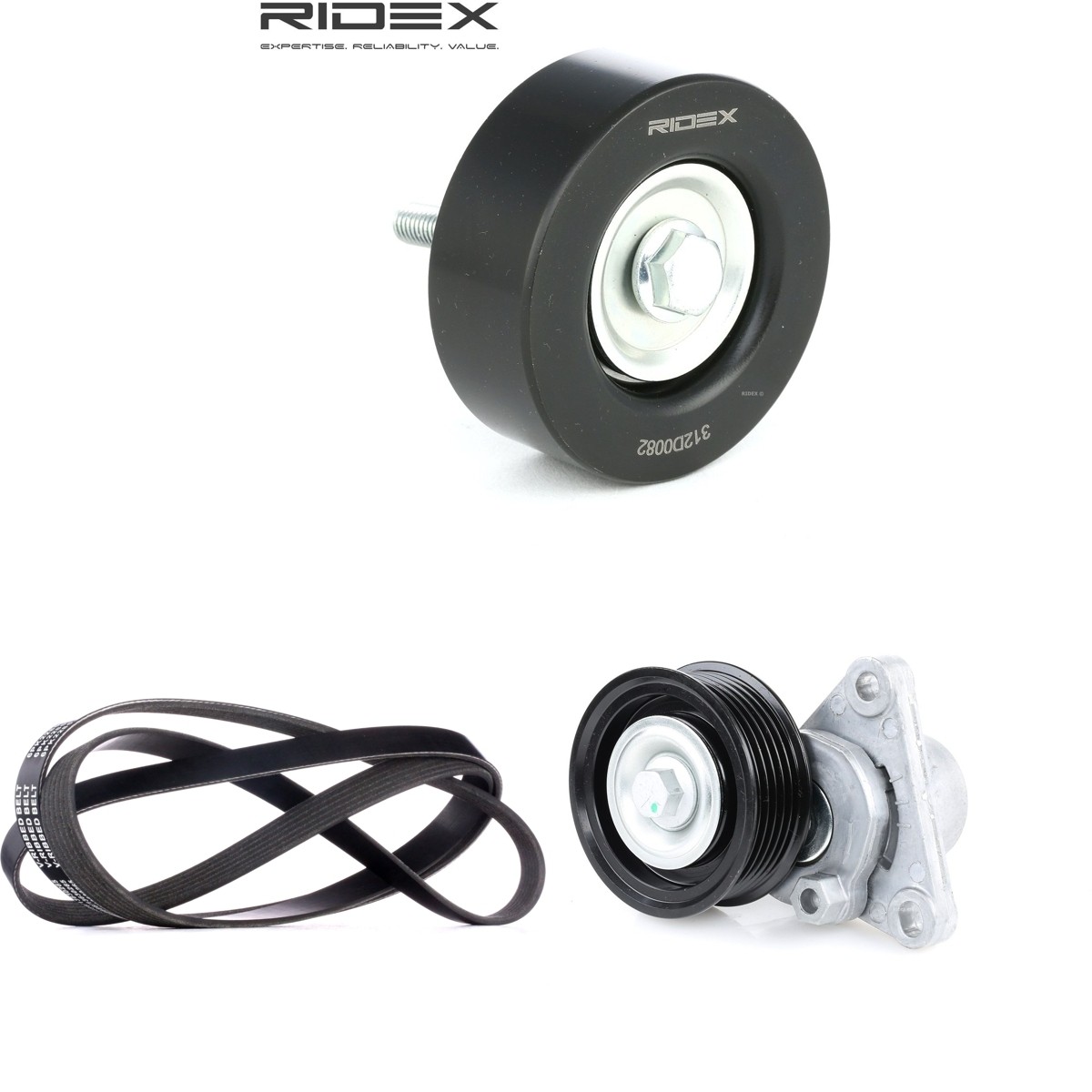 RIDEX V-Ribbed Belt Set Article number: 542R1284 cheaply