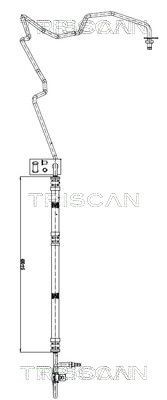 TRISCAN Hydraulic Hose, steering system Article number: 8516 16004 cheaply