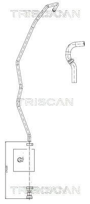 TRISCAN Hydraulic Hose, steering system Article number: 8516 16031 cheaply