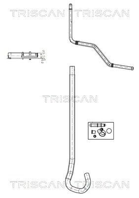 TRISCAN Hydraulic Hose, steering system Article number: 8516 16033 cheaply