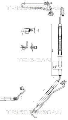 TRISCAN Hydraulic Hose, steering system Article number: 8516 29040 cheaply