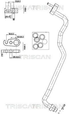TRISCAN High- / Low Pressure Line, air conditioning Article number: 9010 16018 cheaply