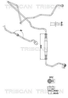 TRISCAN High- / Low Pressure Line, air conditioning Article number: 9010 16064 cheaply