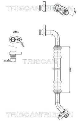 TRISCAN High- / Low Pressure Line, air conditioning Article number: 9010 28096 cheaply