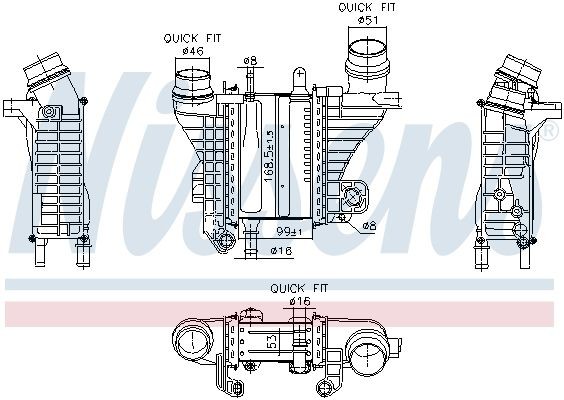 NISSENS Intercooler Article number: 961321 cheaply