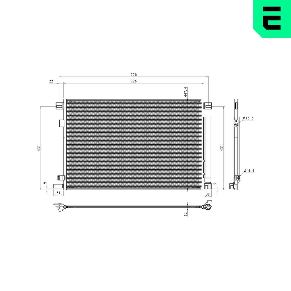 ERA Air conditioning condenser Article number: 667352 cheaply