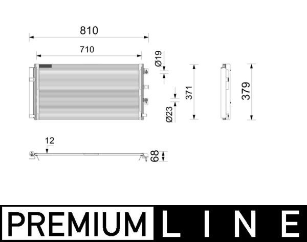 MAHLE ORIGINAL Air conditioning condenser Article number: AC 1213 000P cheaply