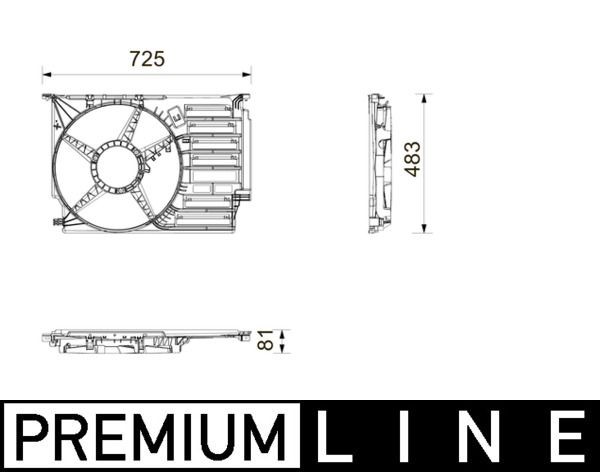 MAHLE ORIGINAL Cowling, radiator fan Article number: CFS 31 000P cheaply