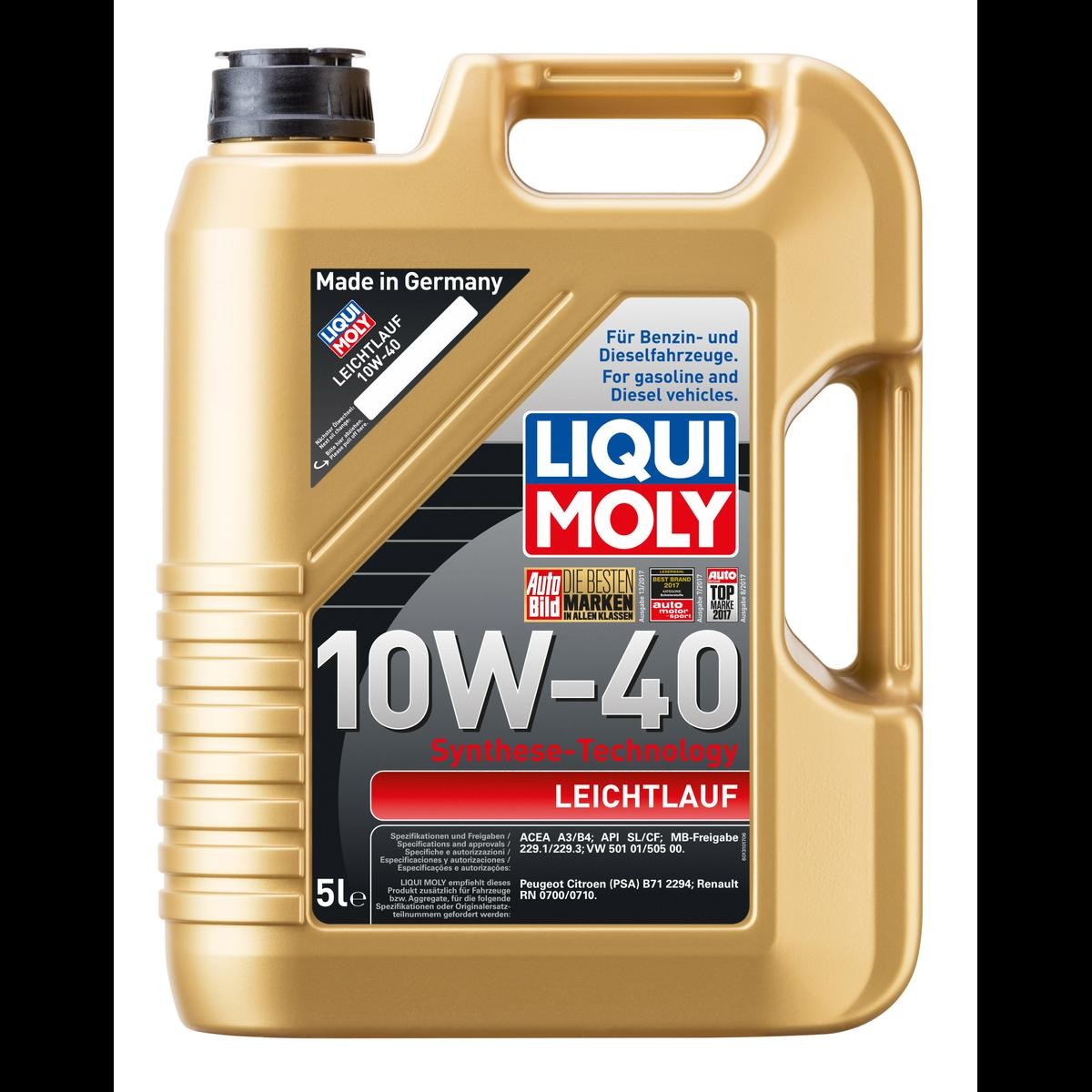 LIQUI MOLY Motorolie Leichtlauf Varenummer: 1310 billige