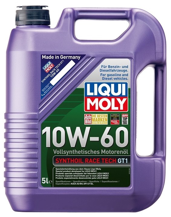 LIQUI MOLY Motorolie Synthoil Race Tech, GT1 Varenummer: 1391 billige